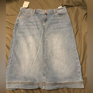 Denim Midi Skirt